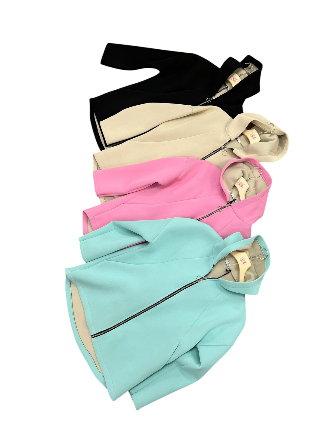 Cappotto corto lavorato zip - abbigliamento - Stilosa