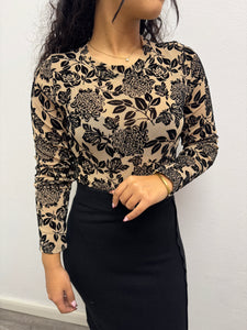 Body ricami velluto con lurex - abbigliamento - Stilosa