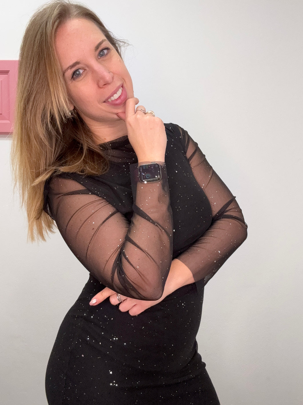 Abito midi tulle e luccichio - abbigliamento - Stilosa