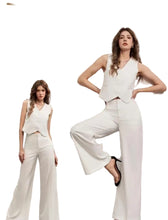 Carica l'immagine nel visualizzatore di Gallery, Completo panna gilet e pantalone - abbigliamento - Stilosa
