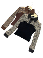 Carica l&#39;immagine nel visualizzatore di Gallery, Camicia corta plissè maculata - abbigliamento - Stilosa
