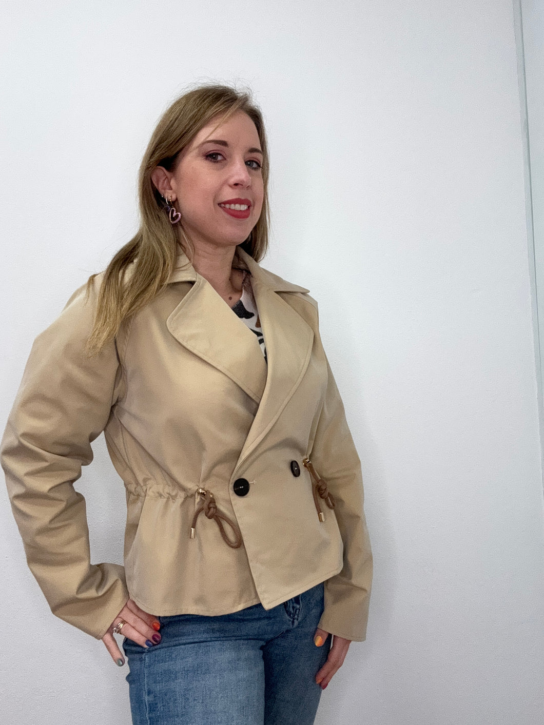 Trench doppiopetto corto - abbigliamento - Artigli