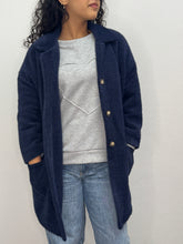 Carica l&#39;immagine nel visualizzatore di Gallery, Cappotto pelosetto con collo - abbigliamento - Stilosa
