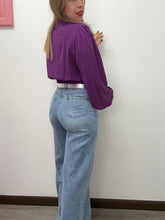 Carica l&#39;immagine nel visualizzatore di Gallery, Jeans palazzo brillantini - abbigliamento - Stilosa
