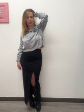 Carica l&#39;immagine nel visualizzatore di Gallery, Longuette punto milano spacco laterale - abbigliamento - Stilosa
