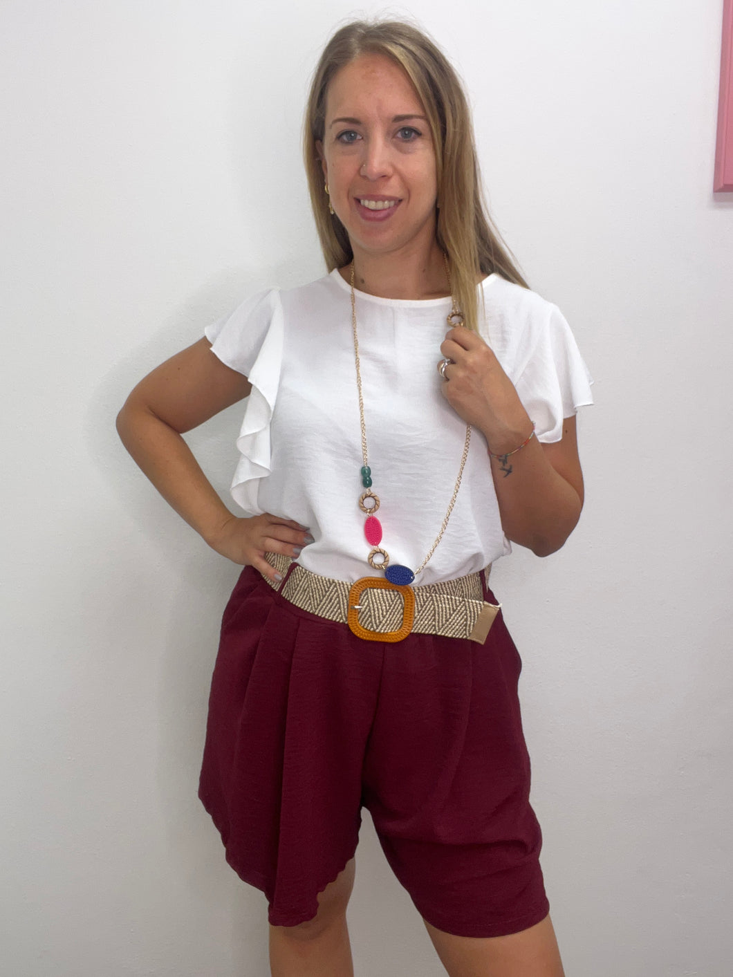 Camicetta alette con collana - abbigliamento - Stilosa
