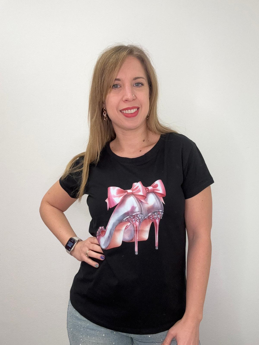 T-shirt tacchi - abbigliamento - Stilosa
