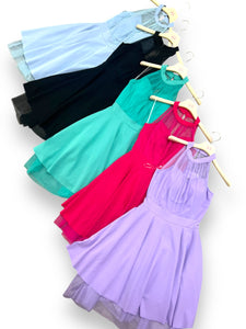 Abito scollo americana e tulle - abbigliamento - Stilosa
