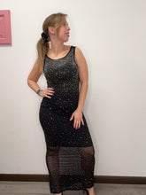 Carica l&#39;immagine nel visualizzatore di Gallery, Abito lungo strass e trasparenze - abbigliamento - Stilosa
