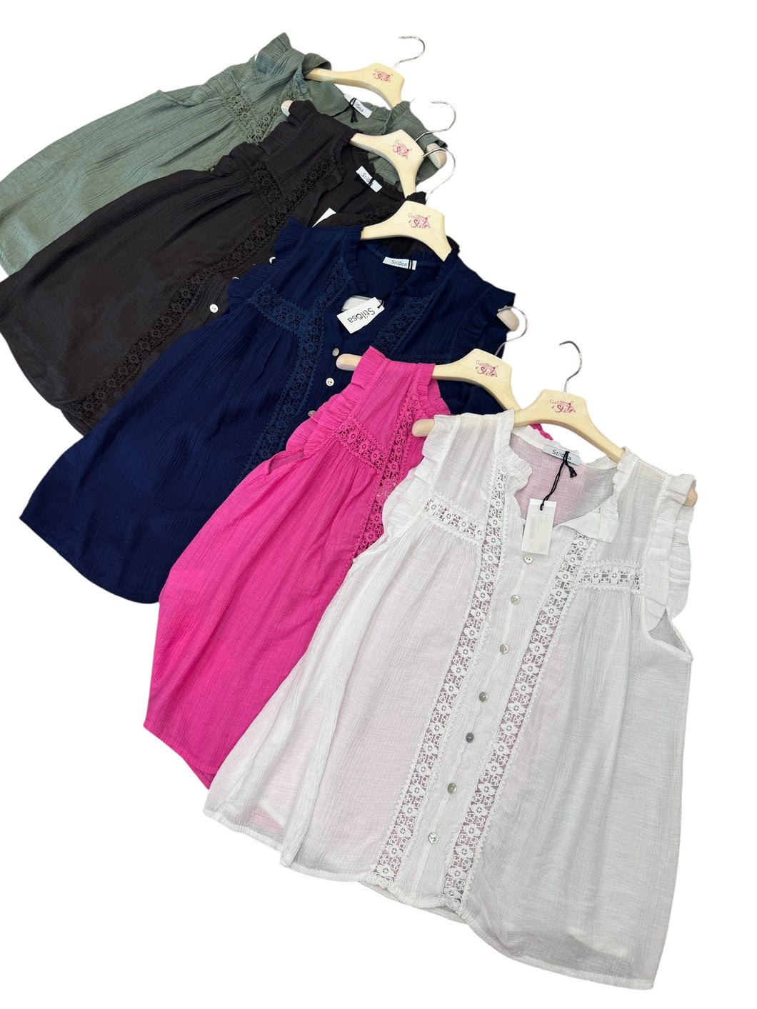 Camicetta alette e pizzo - abbigliamento - Stilosa