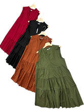 Carica l&#39;immagine nel visualizzatore di Gallery, Abito cotone trapezio - abbigliamento - Stilosa
