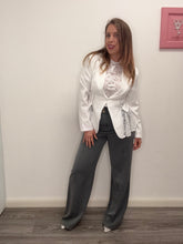 Carica l'immagine nel visualizzatore di Gallery, Pantalone palazzo grigio - abbigliamento - Artigli
