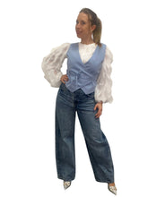 Carica l&#39;immagine nel visualizzatore di Gallery, Gilet lacci sky - abbigliamento - TWO-WAY
