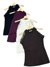 Carica l'immagine nel visualizzatore di Gallery, Canotta spalle con pizzo - abbigliamento - Stilosa
