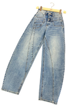 Carica l'immagine nel visualizzatore di Gallery, Jeans mega baloon con doppia cucitura - abbigliamento - Stilosa

