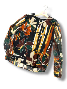 Blusa fantasia girocollo autunnale - abbigliamento - Artigli