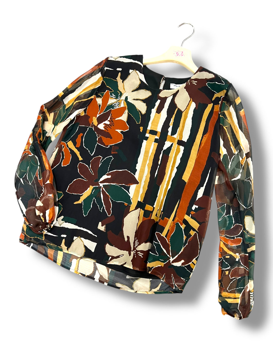 Blusa fantasia girocollo autunnale - abbigliamento - Artigli