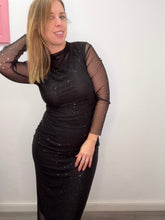 Carica l&#39;immagine nel visualizzatore di Gallery, Abito midi tulle e luccichio - abbigliamento - Stilosa
