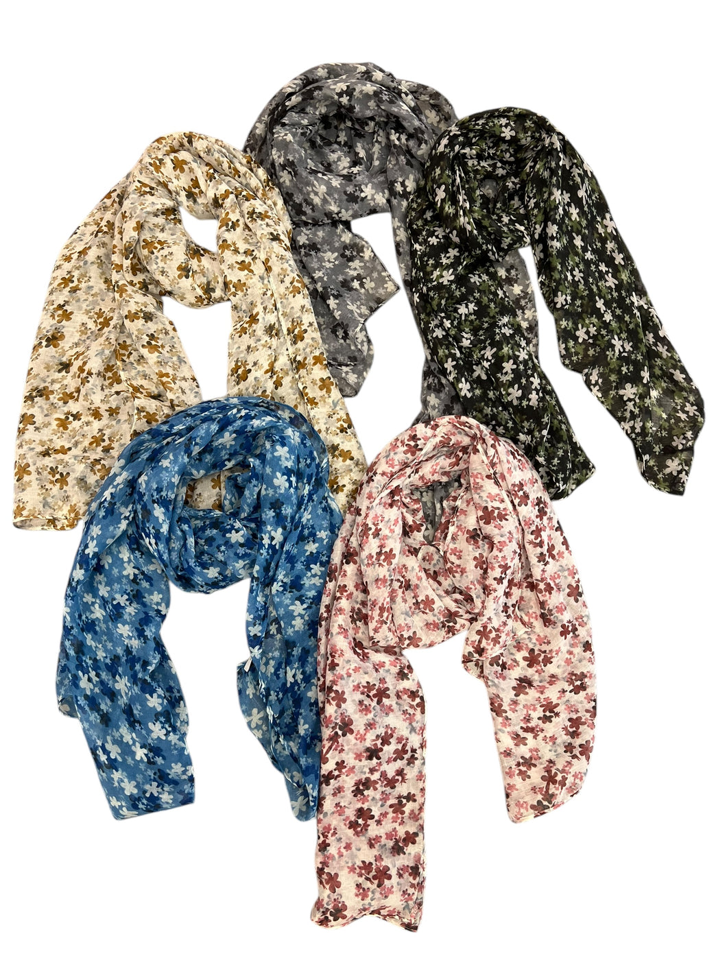 Foulard sottile fiorellini - abbigliamento - Stilosa