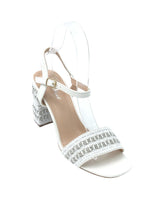 Carica l&#39;immagine nel visualizzatore di Gallery, Sandalo ricamato bianco - Scarpe - Stilosa
