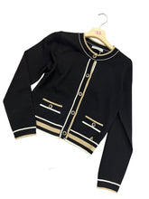 Carica l&#39;immagine nel visualizzatore di Gallery, Cardigan con righe lurex - abbigliamento - Artigli
