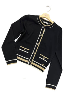 Cardigan con righe lurex - abbigliamento - Artigli