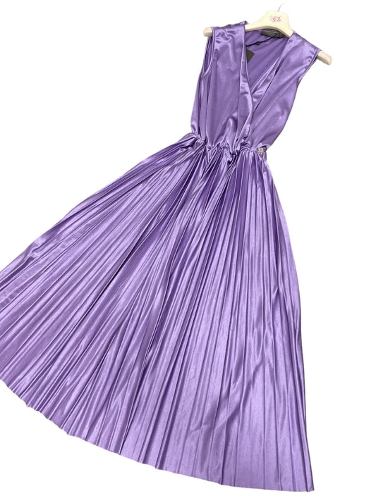 ABito incrocio plissè lilla - abbigliamento - Jiveley