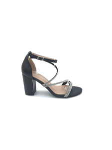 Sandalo lustrini tacco grosso - Scarpe - Stilosa