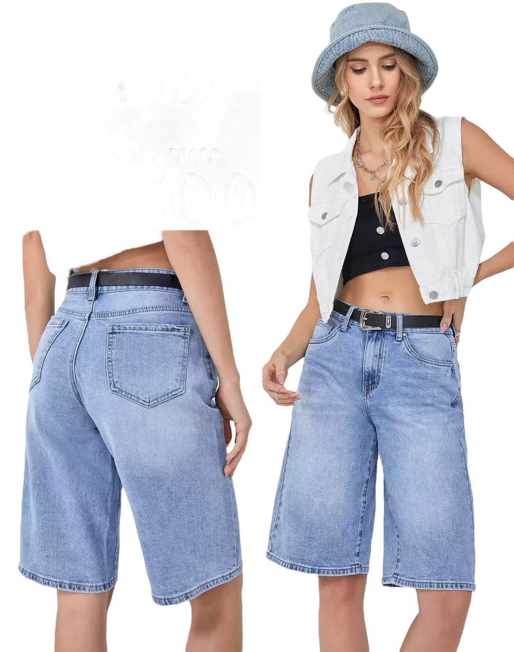 Bermuda in jeans basic - abbigliamento - Stilosa
