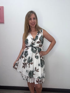 Abito doppiato con balza - abbigliamento - Stilosa