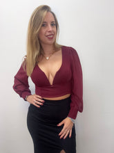 Carica l'immagine nel visualizzatore di Gallery, Top scollo rigido e fiocco - abbigliamento - Stilosa
