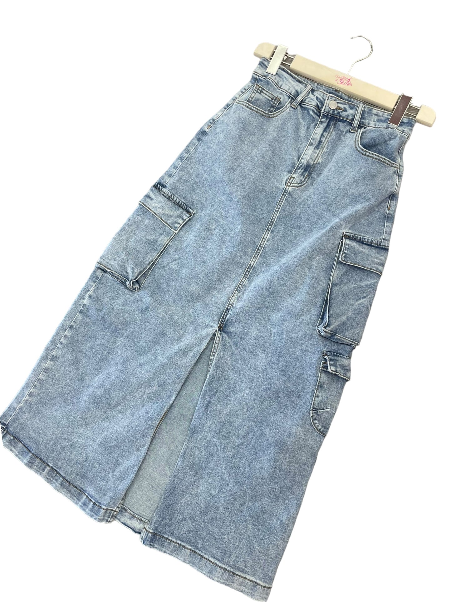 Gonna jeans cargo - abbigliamento - Stilosa