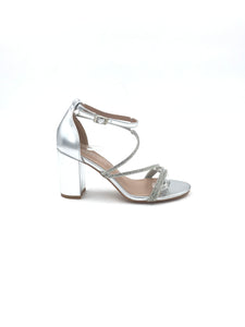 Sandalo lustrini tacco grosso - Scarpe - Stilosa