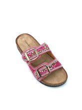 Carica l'immagine nel visualizzatore di Gallery, Ciabatta fucsia e strass - Scarpe - Stilosa
