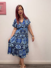 Carica l'immagine nel visualizzatore di Gallery, ABito cotone fantasia midi ruota - abbigliamento - Stilosa
