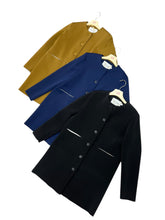 Carica l&#39;immagine nel visualizzatore di Gallery, Cappotto corto profili contrasto - abbigliamento - Artigli
