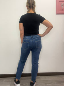 Jeans sfrangiato curvy MOM - abbigliamento - Stilosa