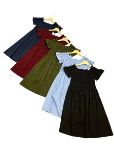 Abito cotone arriccio - abbigliamento - Stilosa