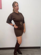 Carica l&#39;immagine nel visualizzatore di Gallery, ABito corto jersey con cinta - abbigliamento - Stilosa
