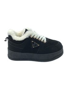 Sneakers nere con pelo interno - Scarpe - Stilosa