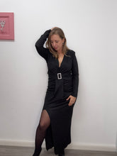 Carica l'immagine nel visualizzatore di Gallery, Abito lungo lurex con cintura quadra - abbigliamento - Stilosa
