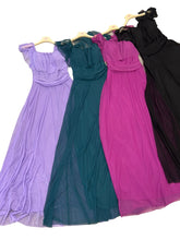 Carica l&#39;immagine nel visualizzatore di Gallery, Abito lungo tulle collo elastico - abbigliamento - Stilosa
