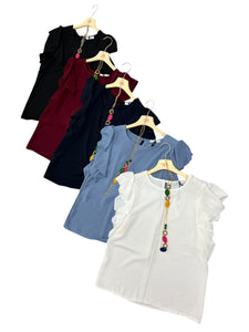 Camicetta alette con collana - abbigliamento - Stilosa