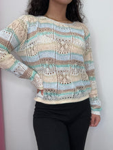 Carica l&#39;immagine nel visualizzatore di Gallery, Maglia traforata paillettes - abbigliamento - Stilosa
