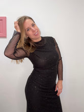 Carica l&#39;immagine nel visualizzatore di Gallery, Abito midi tulle e luccichio - abbigliamento - Stilosa
