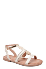 Carica l'immagine nel visualizzatore di Gallery, Sandali cerchi oro flat - Scarpe - Stilosa
