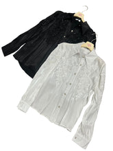 Carica l&#39;immagine nel visualizzatore di Gallery, Camicia ricami paillettes - abbigliamento - Stilosa
