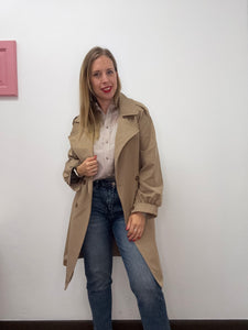 Trench midi con cintura - abbigliamento - Stilosa