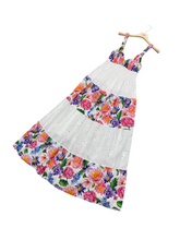 Carica l'immagine nel visualizzatore di Gallery, Abito lungo bianco e fiori - abbigliamento - Stilosa
