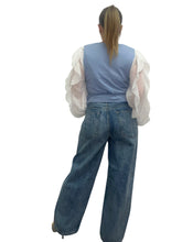 Carica l&#39;immagine nel visualizzatore di Gallery, Gilet lacci sky - abbigliamento - TWO-WAY
